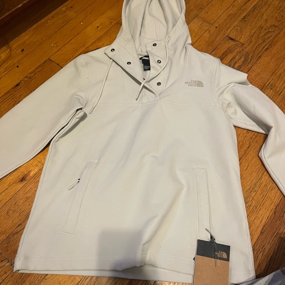 The North Face Light Grey Pullover  WINDWALL Hoodie - Picture 2 of 4